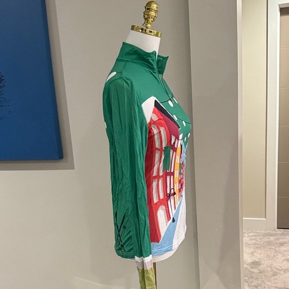 Green and Red Graphic Long Sleeve Base Layer - Picture 4 of 6